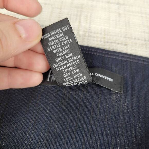 INC International Concepts Women's Seamless  Pants Metallic Gray Size Large - Picture 5 of 5